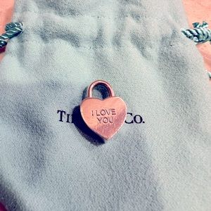 Tiffany and co “I love you” lock charm